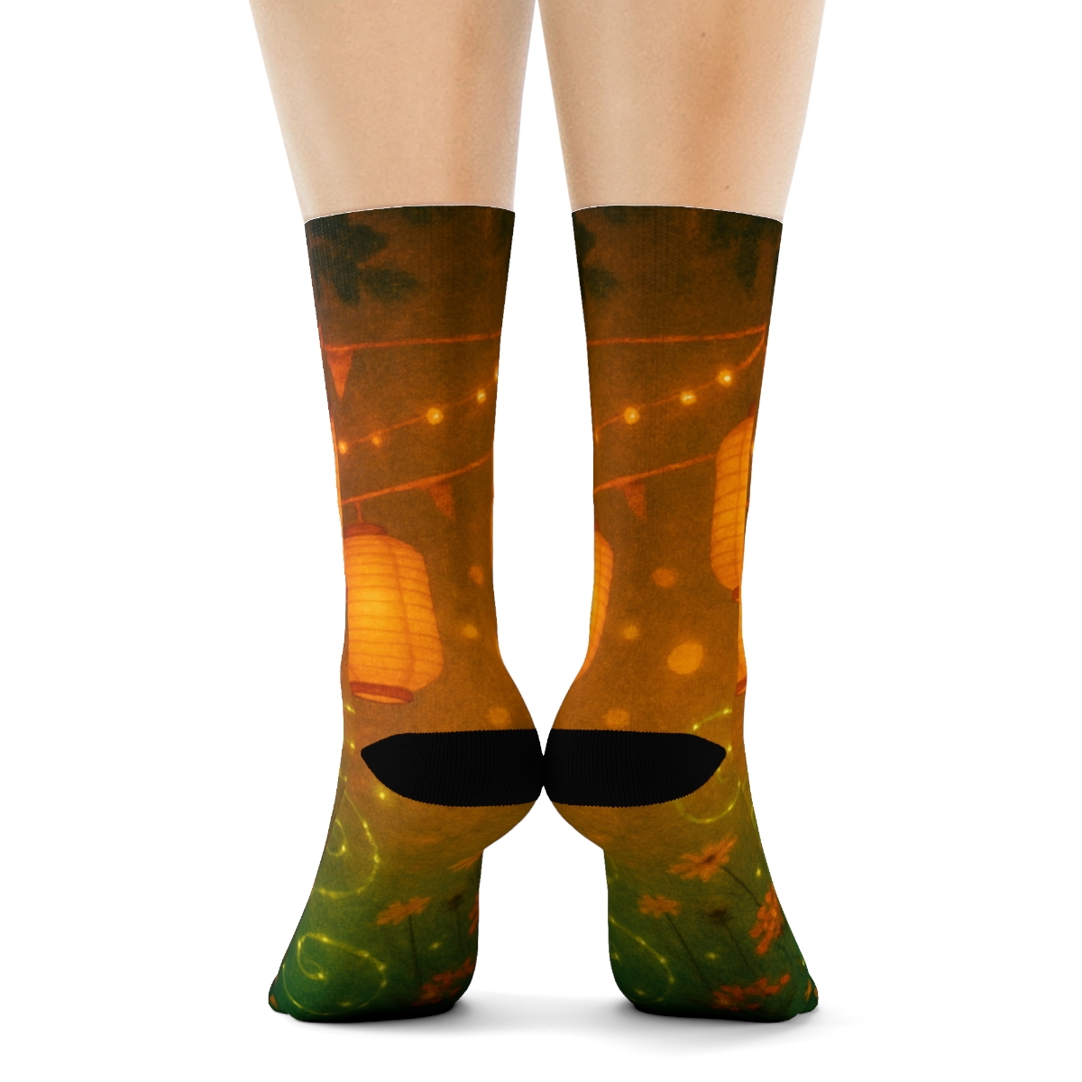 Midsummer Lantern Firefly Waltz comfortable cotton socks