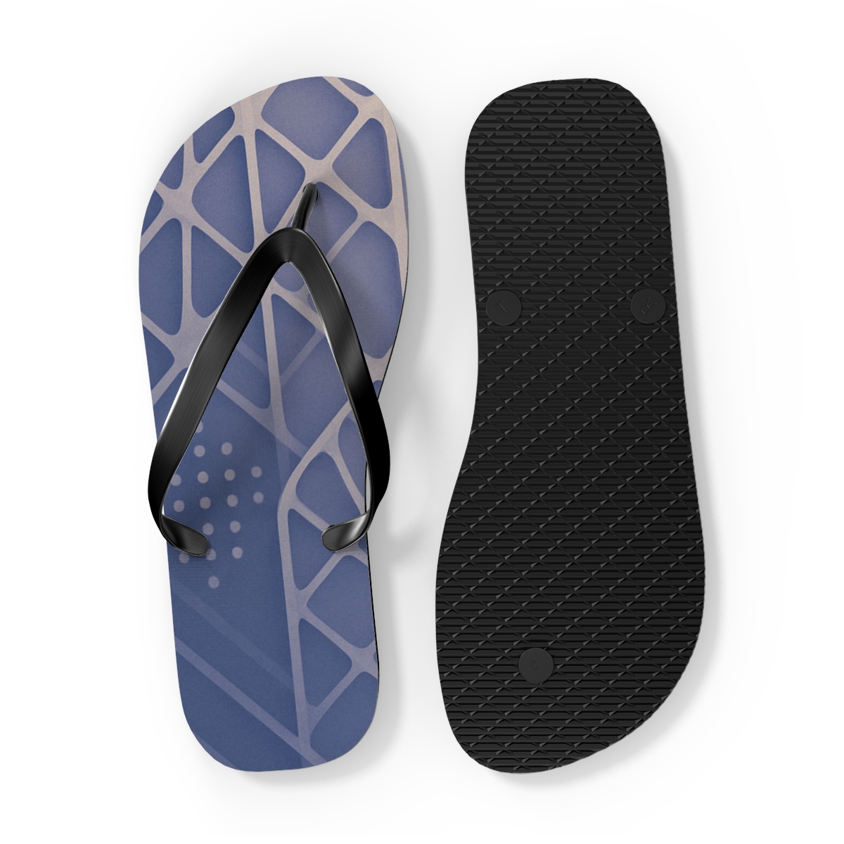 Vein Lattice Cascade custom flip flops