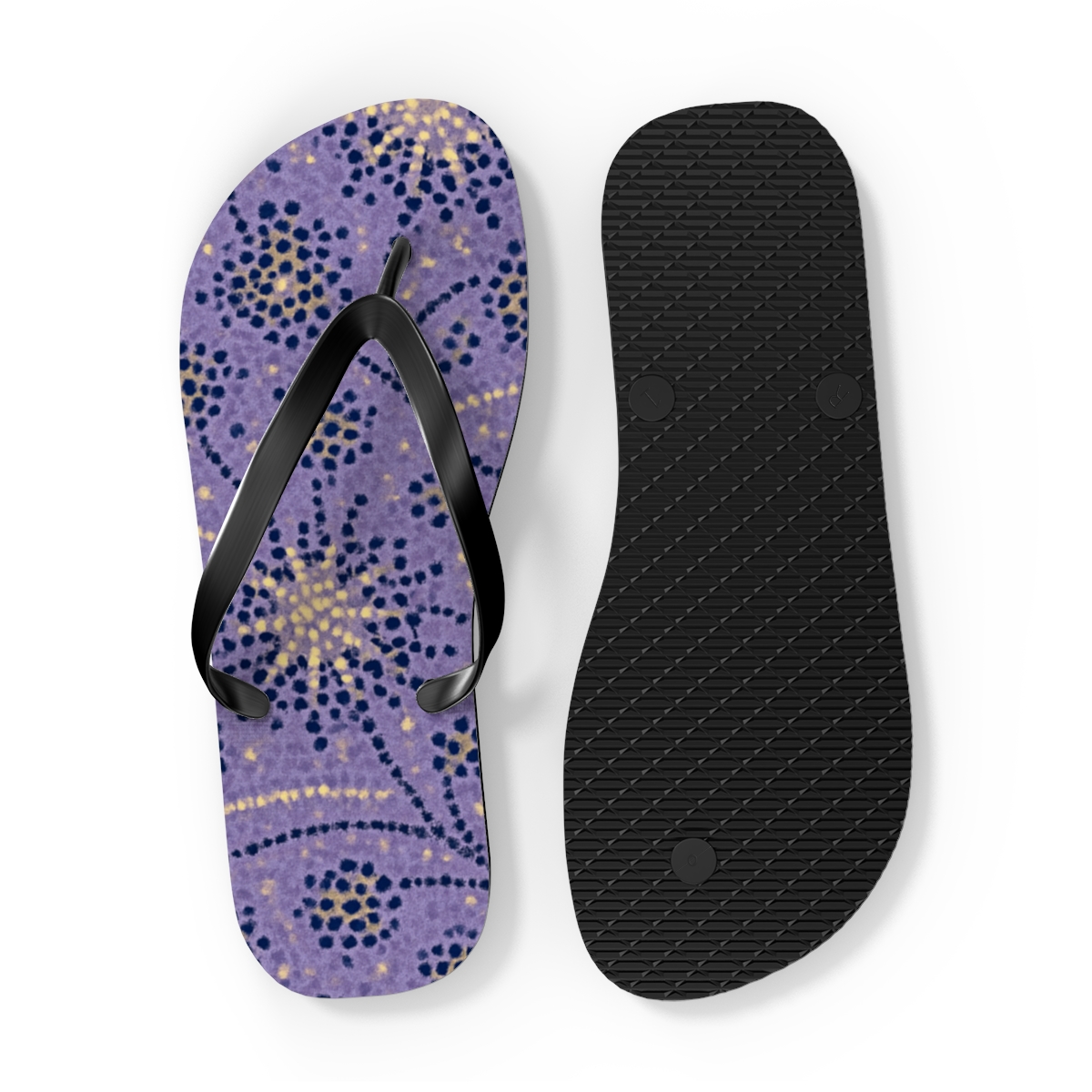 Lavender Radiance Flip Flops