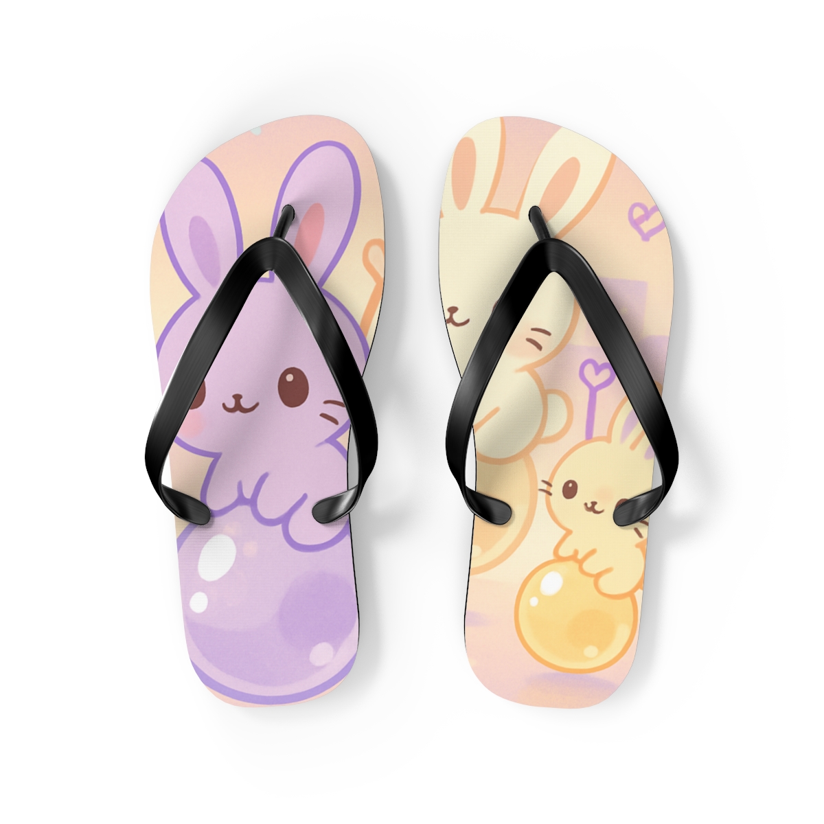 Kawaii Bubble Tea Stroll Flip Flops