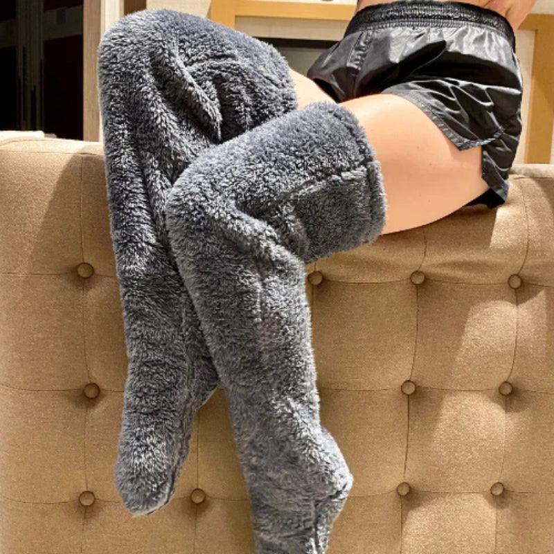Plush lounge socks - Versatile Use for Every Occasion - Cloud Cushion Slides