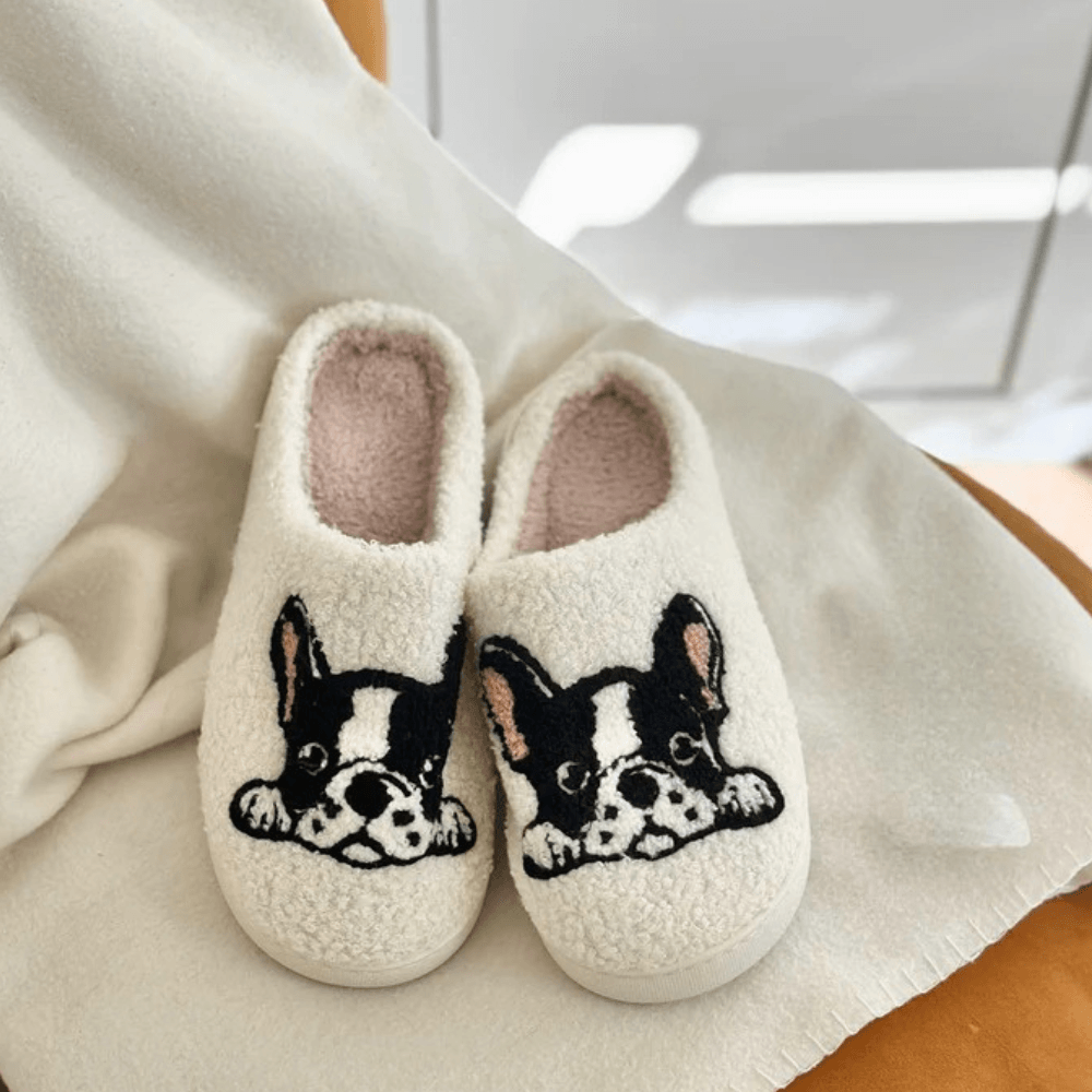 Terrier Printed Slip On Slippers