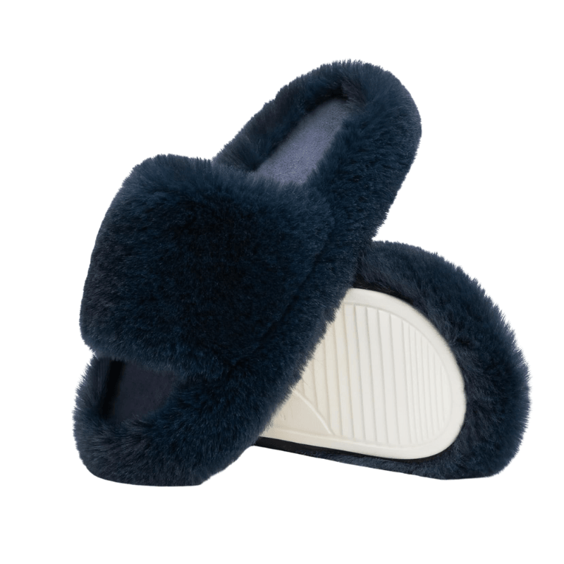 Cozy Faux Fur Slide Slippers
