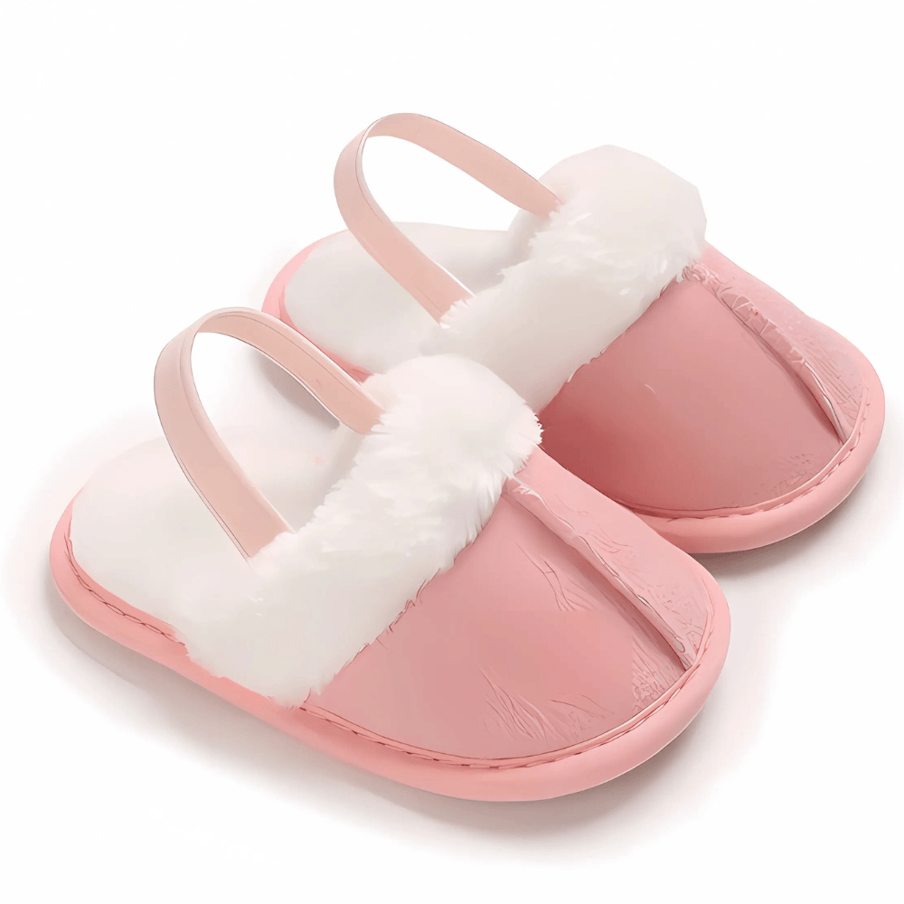 Baby Slip On Fur Slides