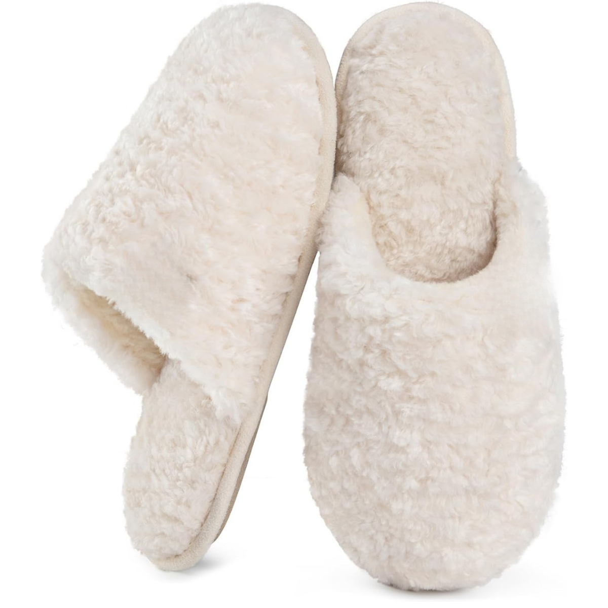 Fuzzy Slip On Slippers