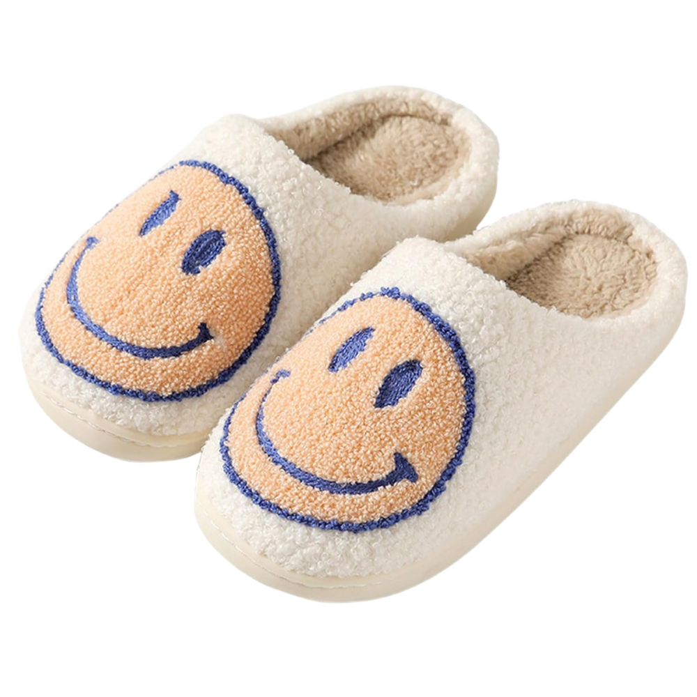 Retro Smile Expression Slip On Slippers