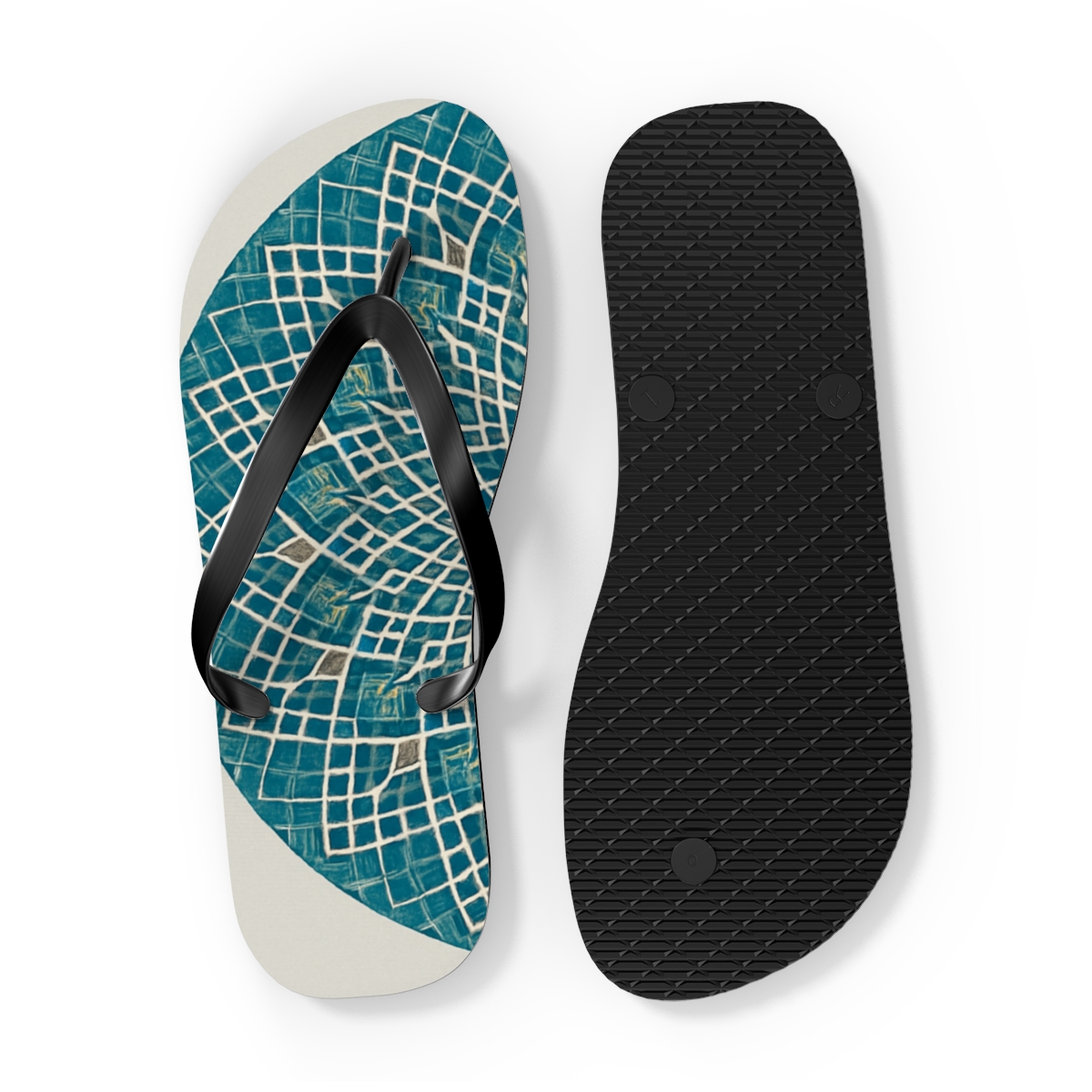 Prismatic Lattice Halo soft sole flip flops