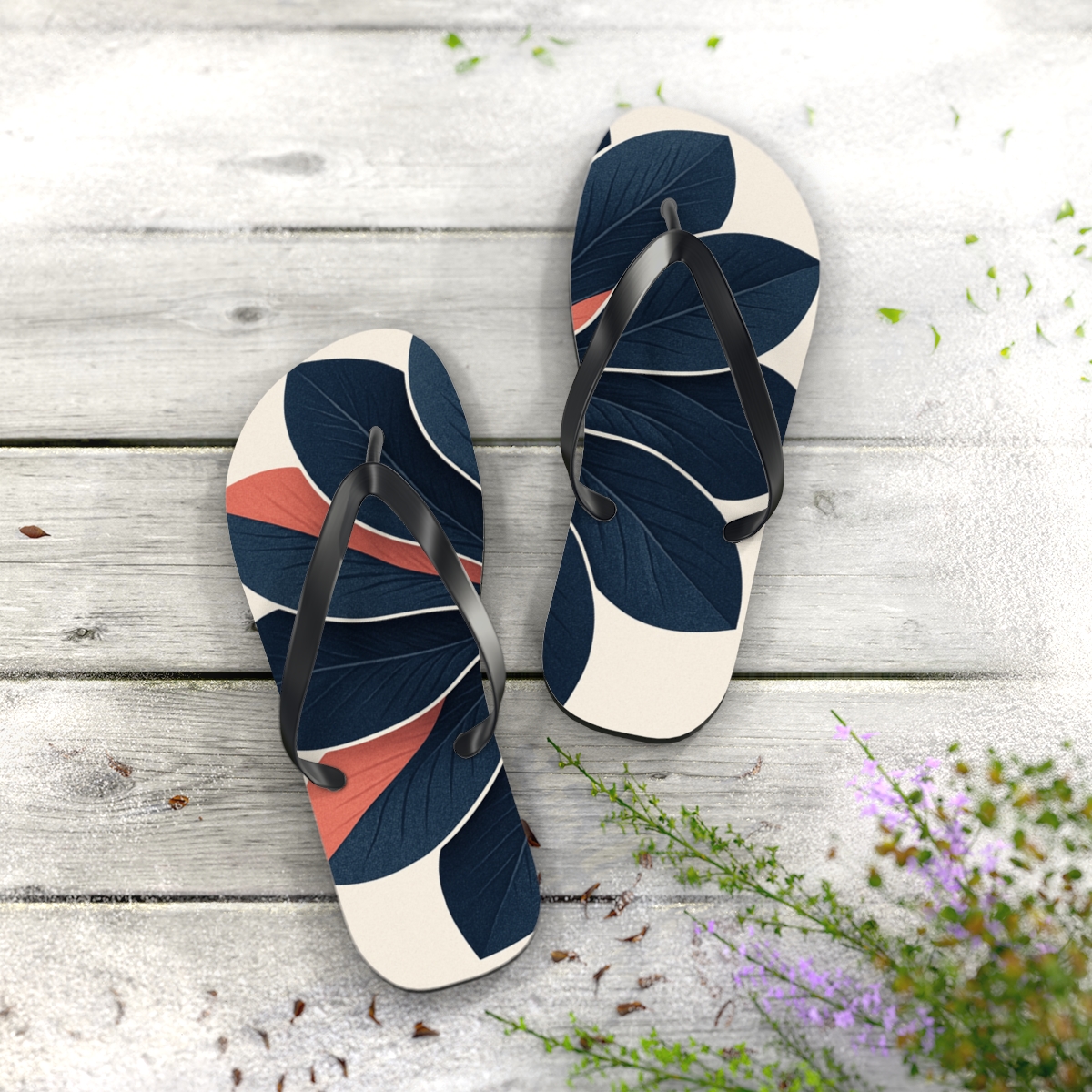 Anemone Pulse Rosette designer logo flip flops