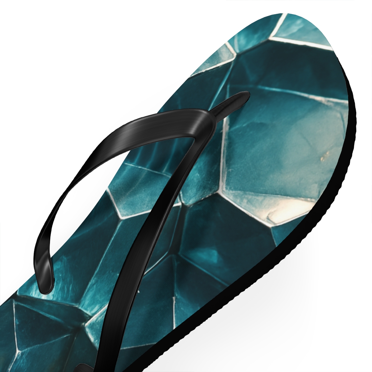 Mineral Facet Pulse Field personalized beach flip flops