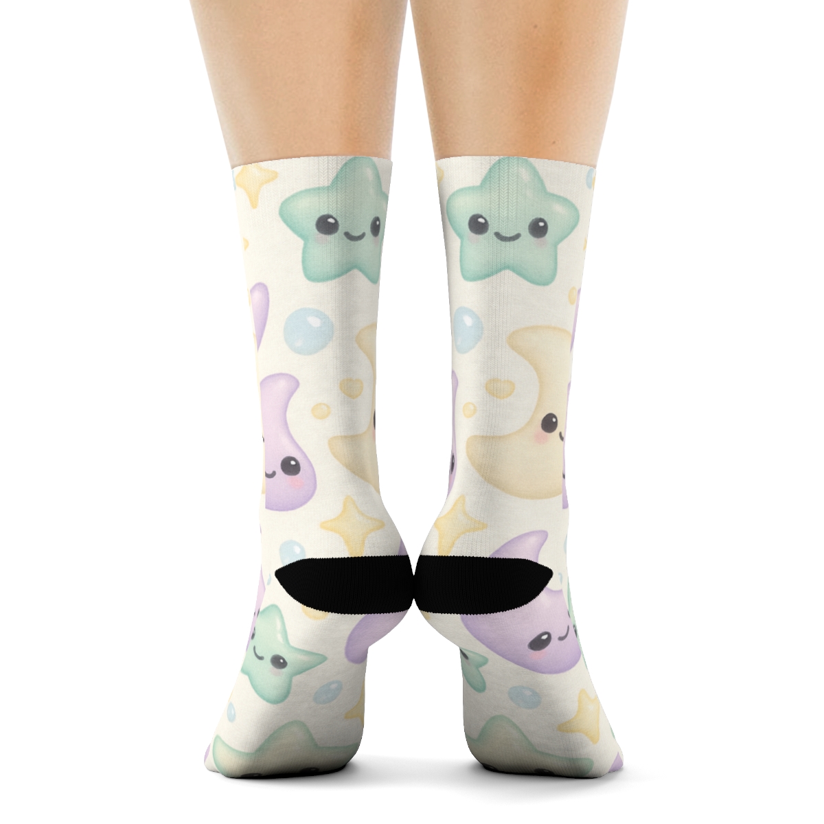 Lavender Moon Jelly Pals Pattern sports performance socks