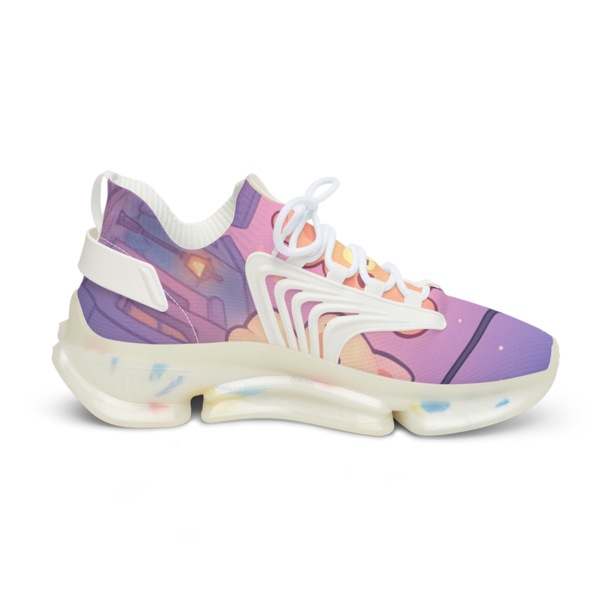 Cotton Candy Lantern Parade personalized athletic sneakers