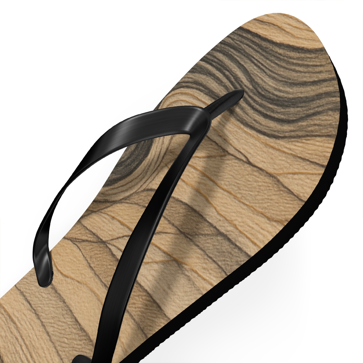 Erosion Vein Ripple Weave unique graphic flip flops