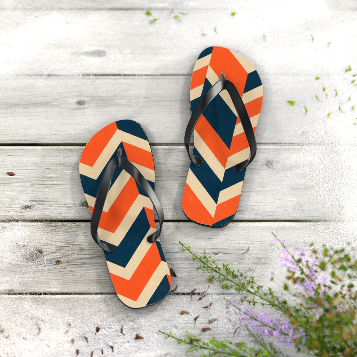 Coastal Rhythm Stride Flip Flops