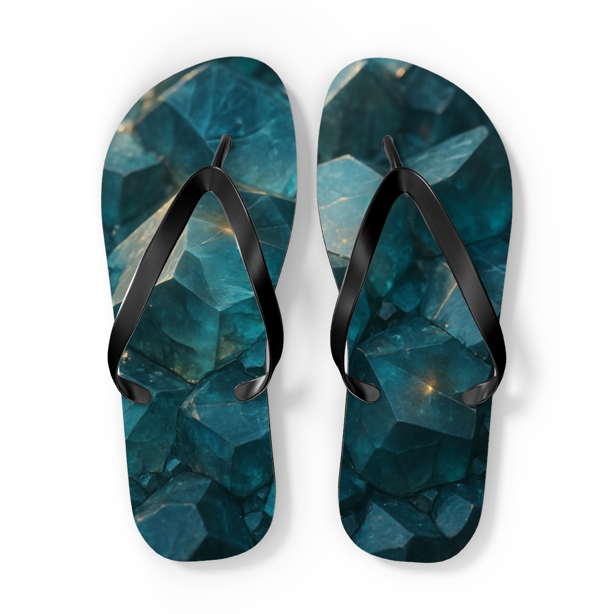 Mineral Facet Afterglow trendy printed flip flops