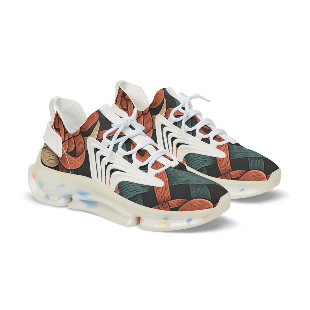 Camellia Vein Circuit Weave comfortable running sneakers