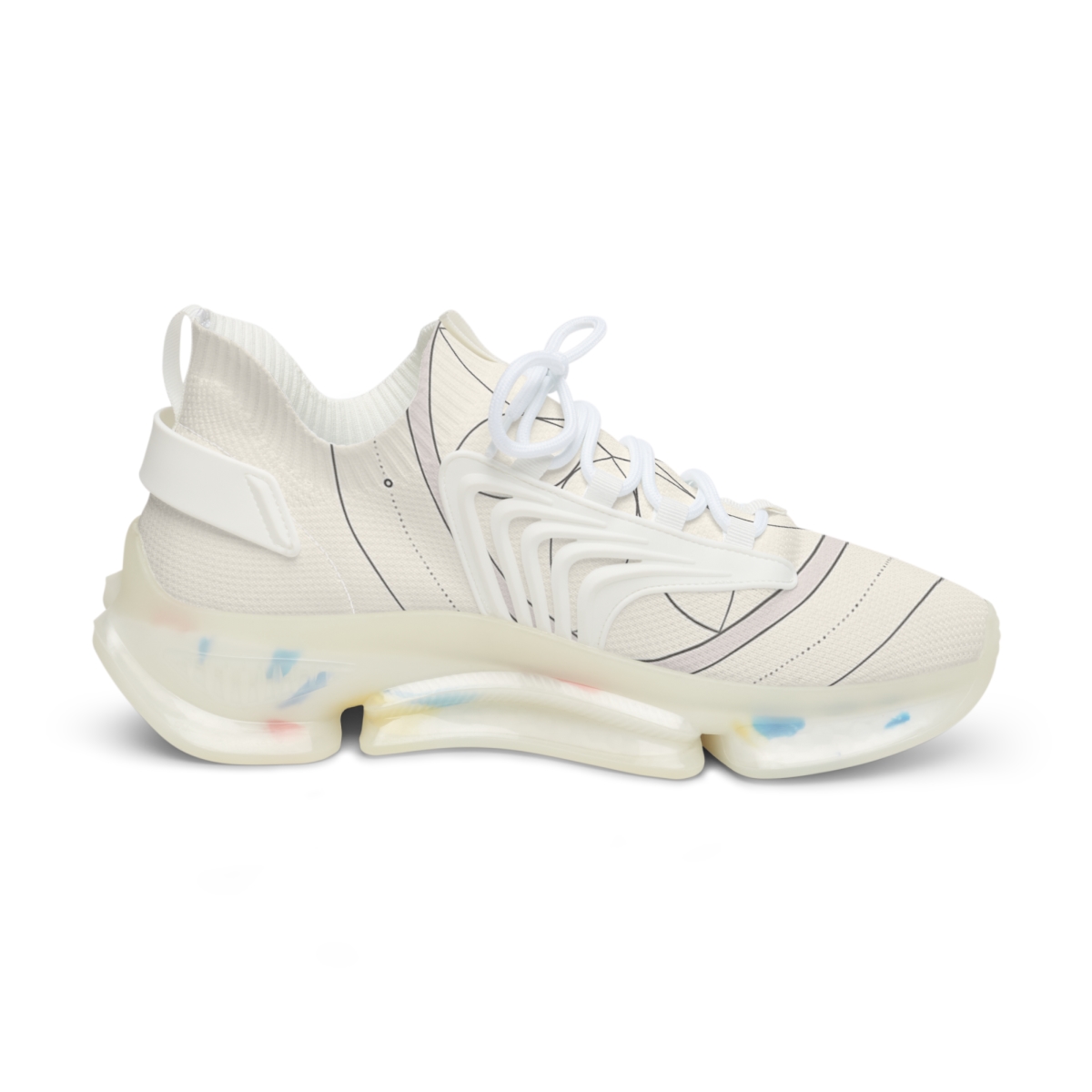 Minimal Orbit Petal Diagram trendy fashion sneakers