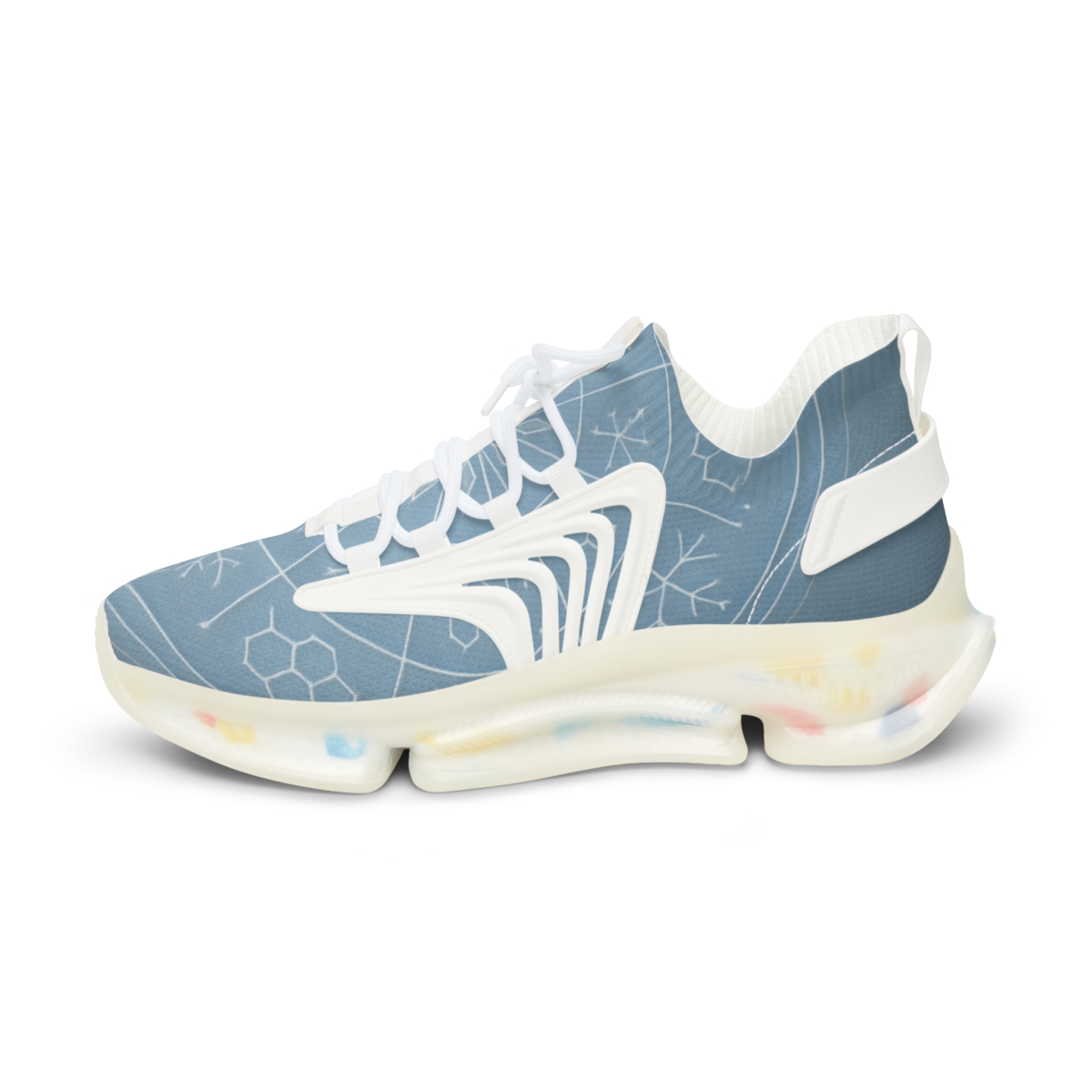 Silent Frosted Lattice personalized athletic sneakers