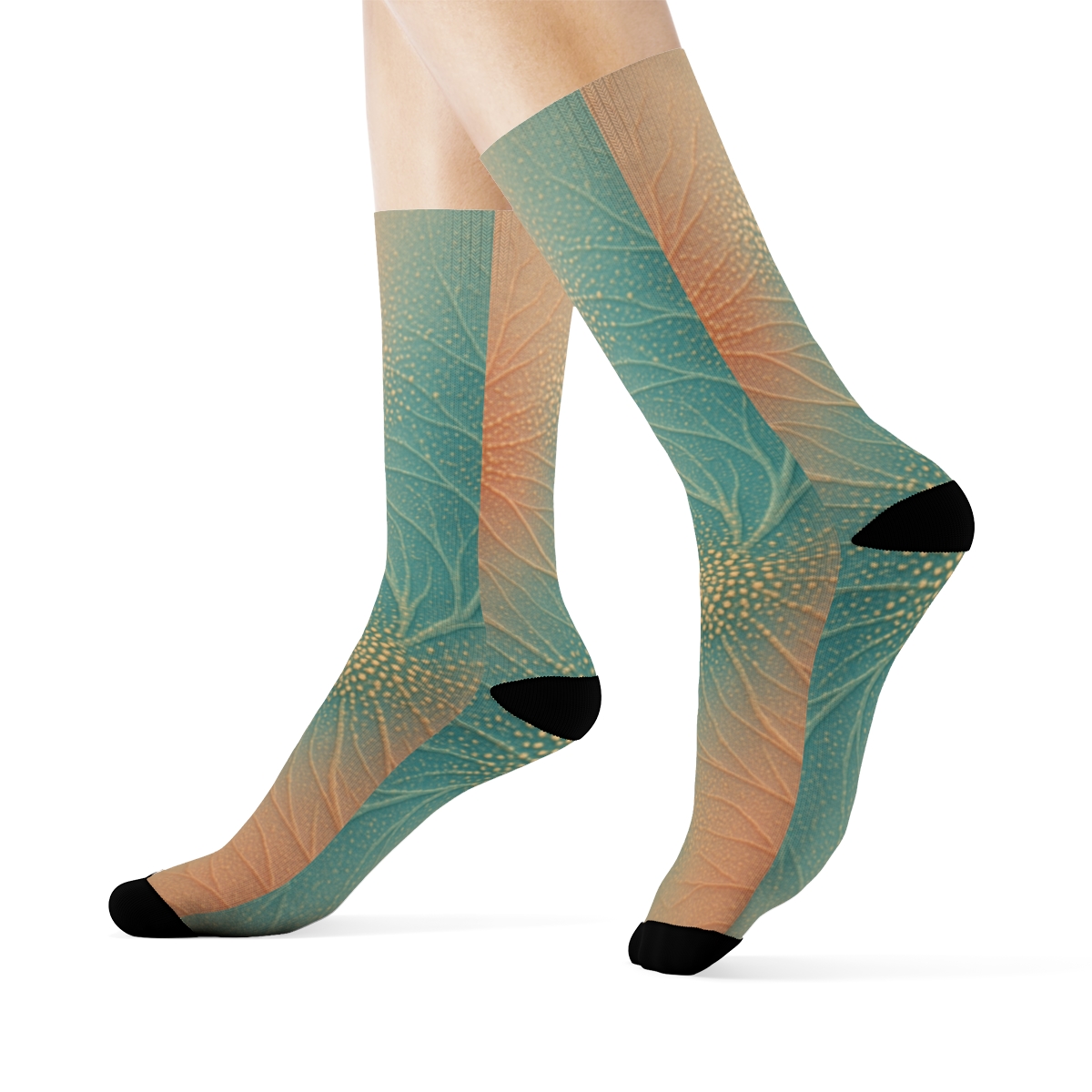 Vein Dot Tapestry stylish patterned socks
