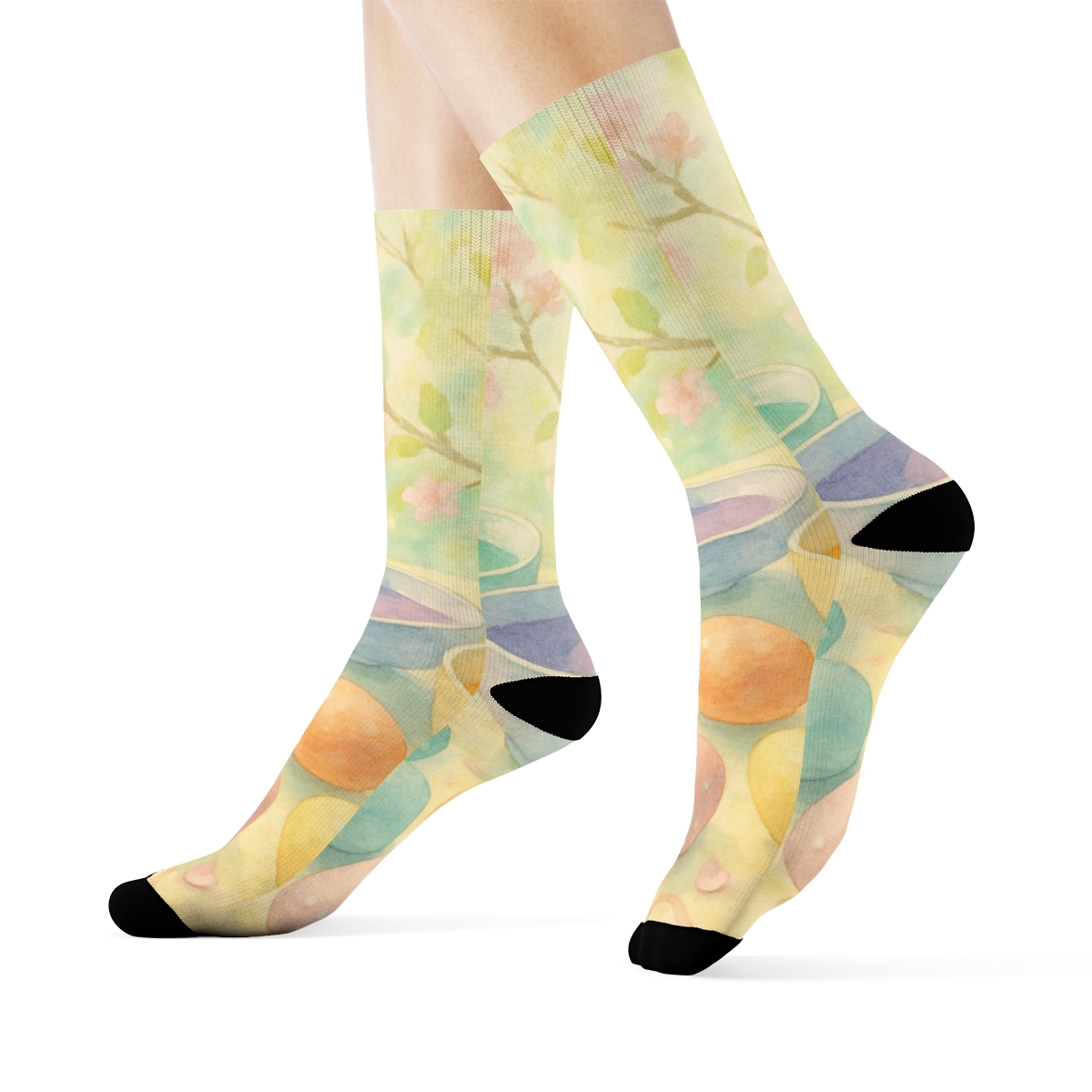 Spring Equinox Egg Dye Daydream stylish patterned socks