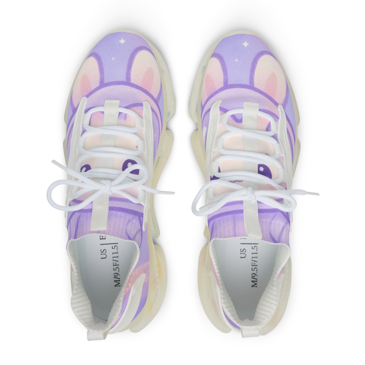 Pastel Comet Bunny Float premium sport sneakers