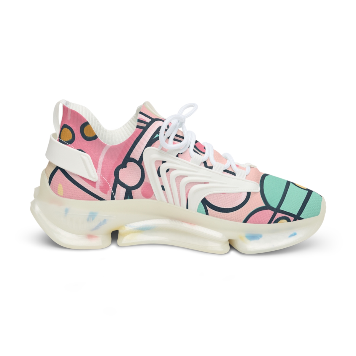 Bubble Tea Bunny Bash personalized athletic sneakers