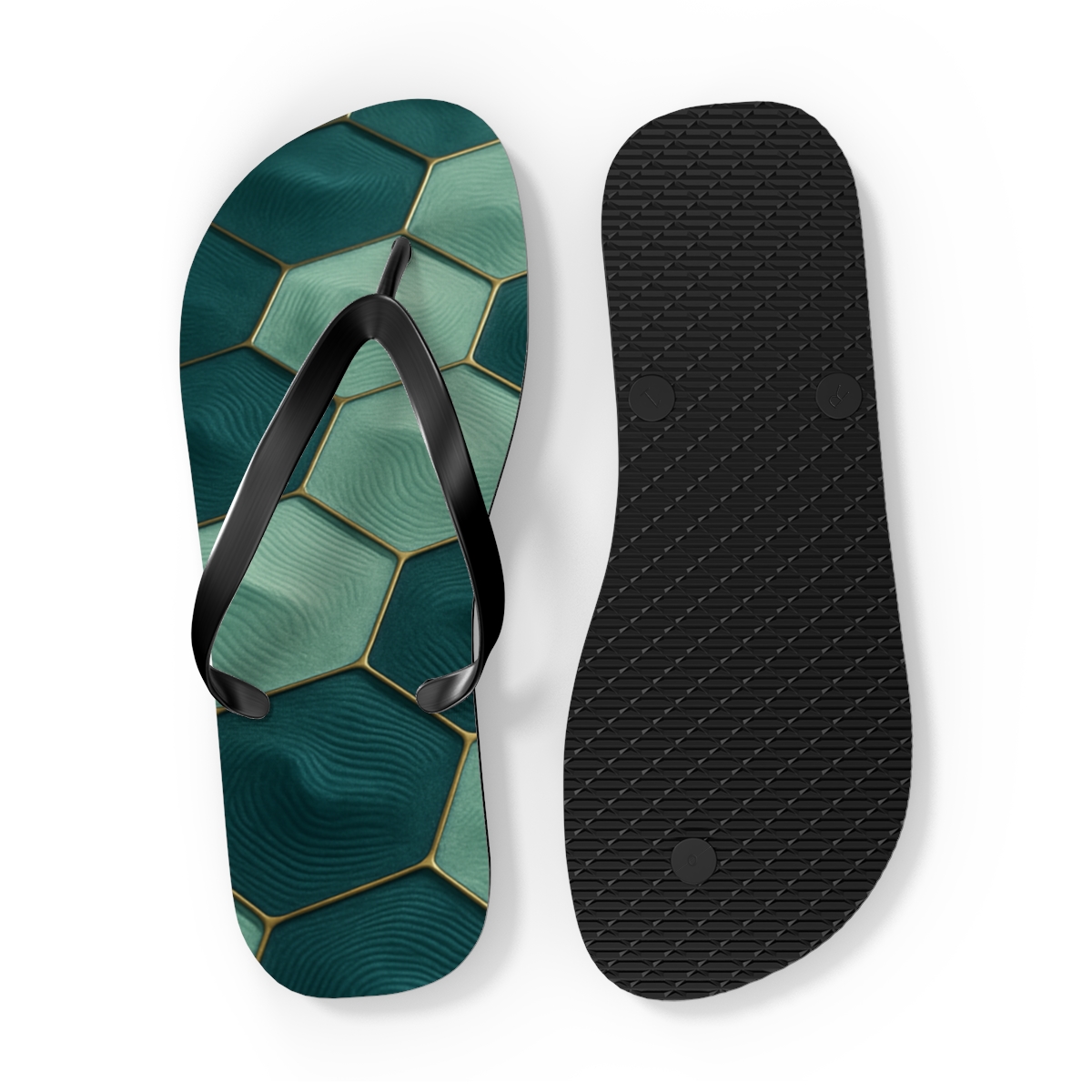 Modulated Hex Weave custom flip flops