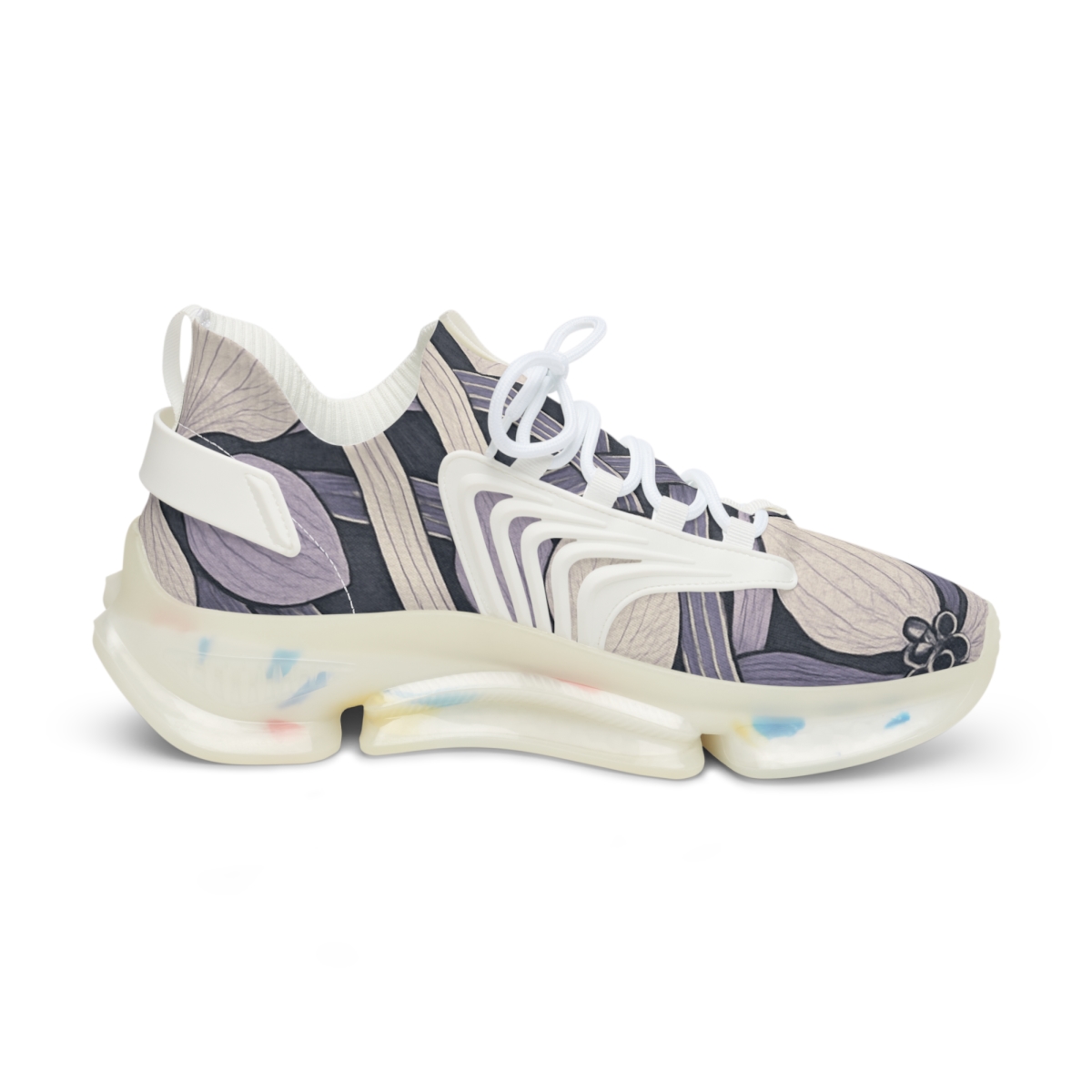 Orchid Ribbon Lattice trendy fashion sneakers