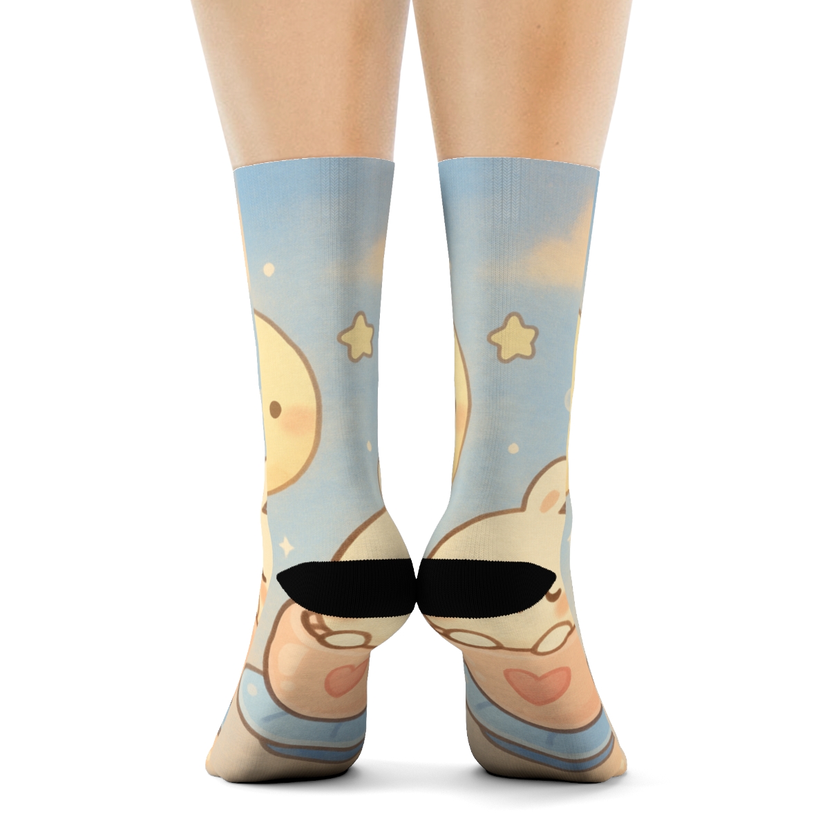 Cosmic Teacup Bunny Orbit stylish patterned socks