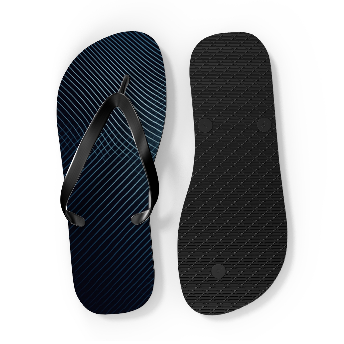 Moire Orbit Weave soft sole flip flops