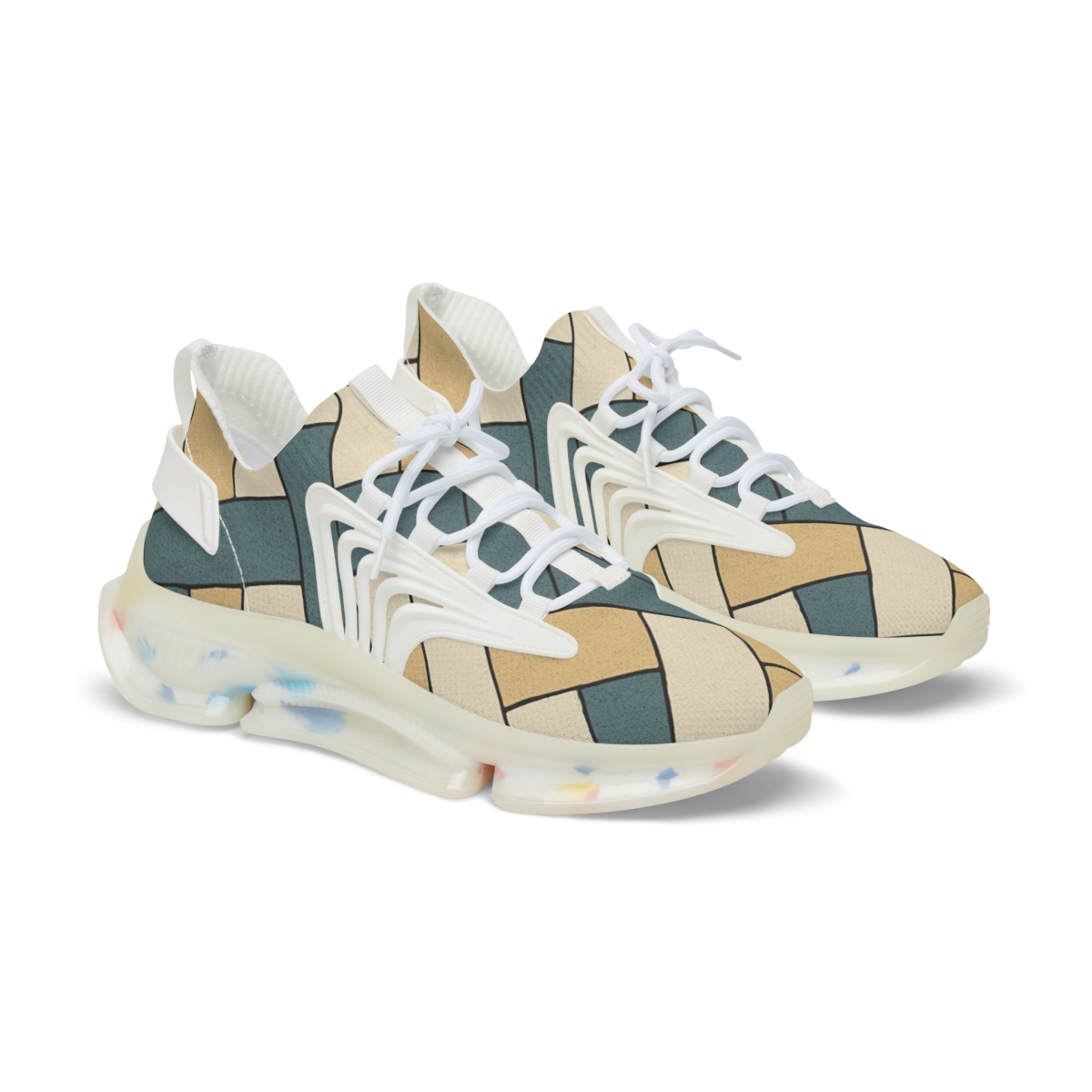 Prismatic Kite Weave Matrix unique printed sneakers