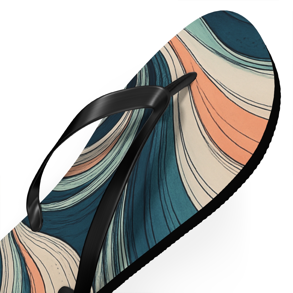 Eddy Vein Ripple Weave personalized beach flip flops