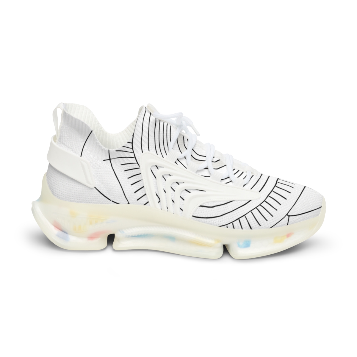 Monochrome Pulse Mandala lifestyle sneakers