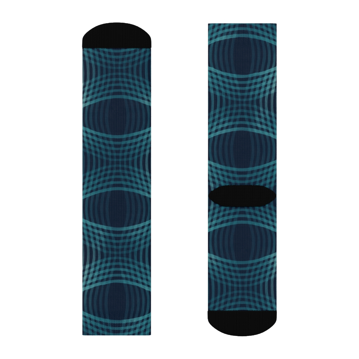 Moire Orbit Weave sports performance socks