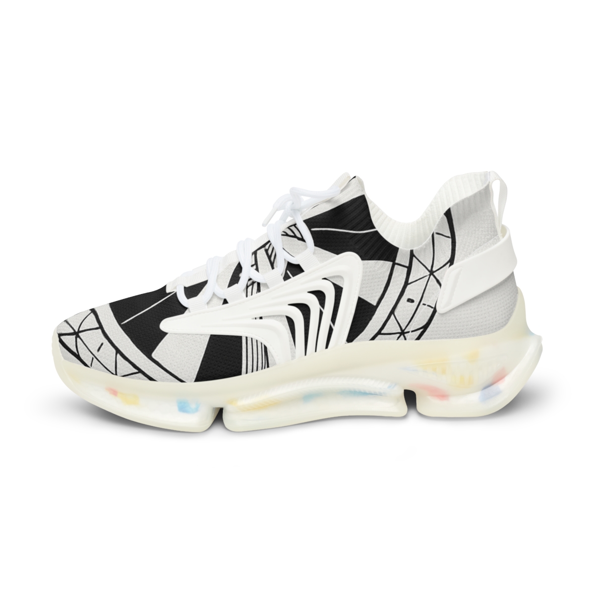 Monochrome Petal Matrix Disc designer branded sneakers