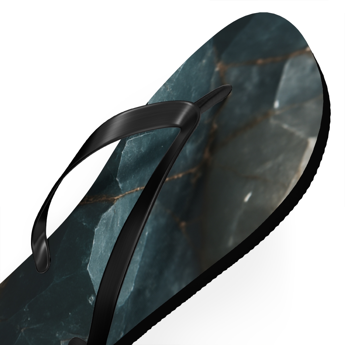 Mineral Facet Vein Tapestry designer logo flip flops