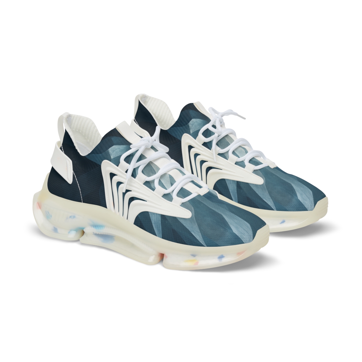 Mineral Facet Pulse Field personalized athletic sneakers