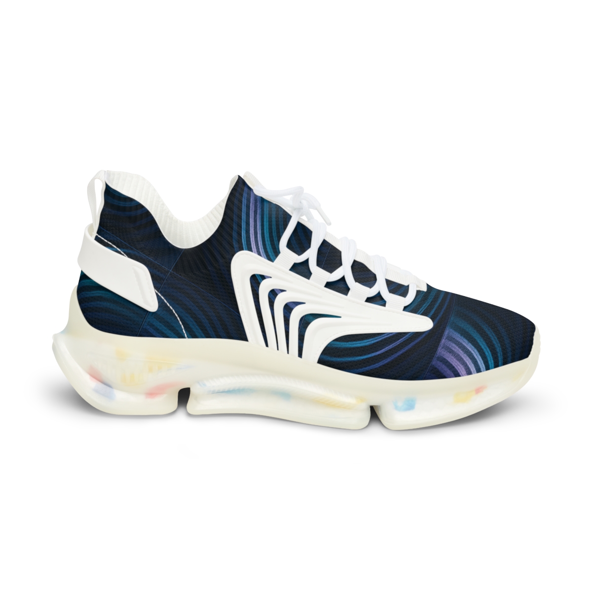 Moire Orbit Interference Weave premium sport sneakers