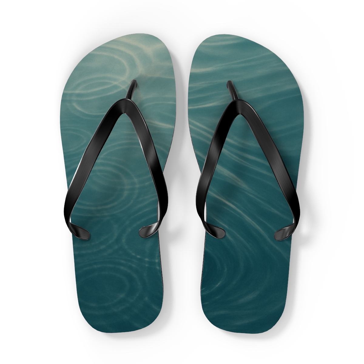 Mist Eddy Ripple Field trendy printed flip flops