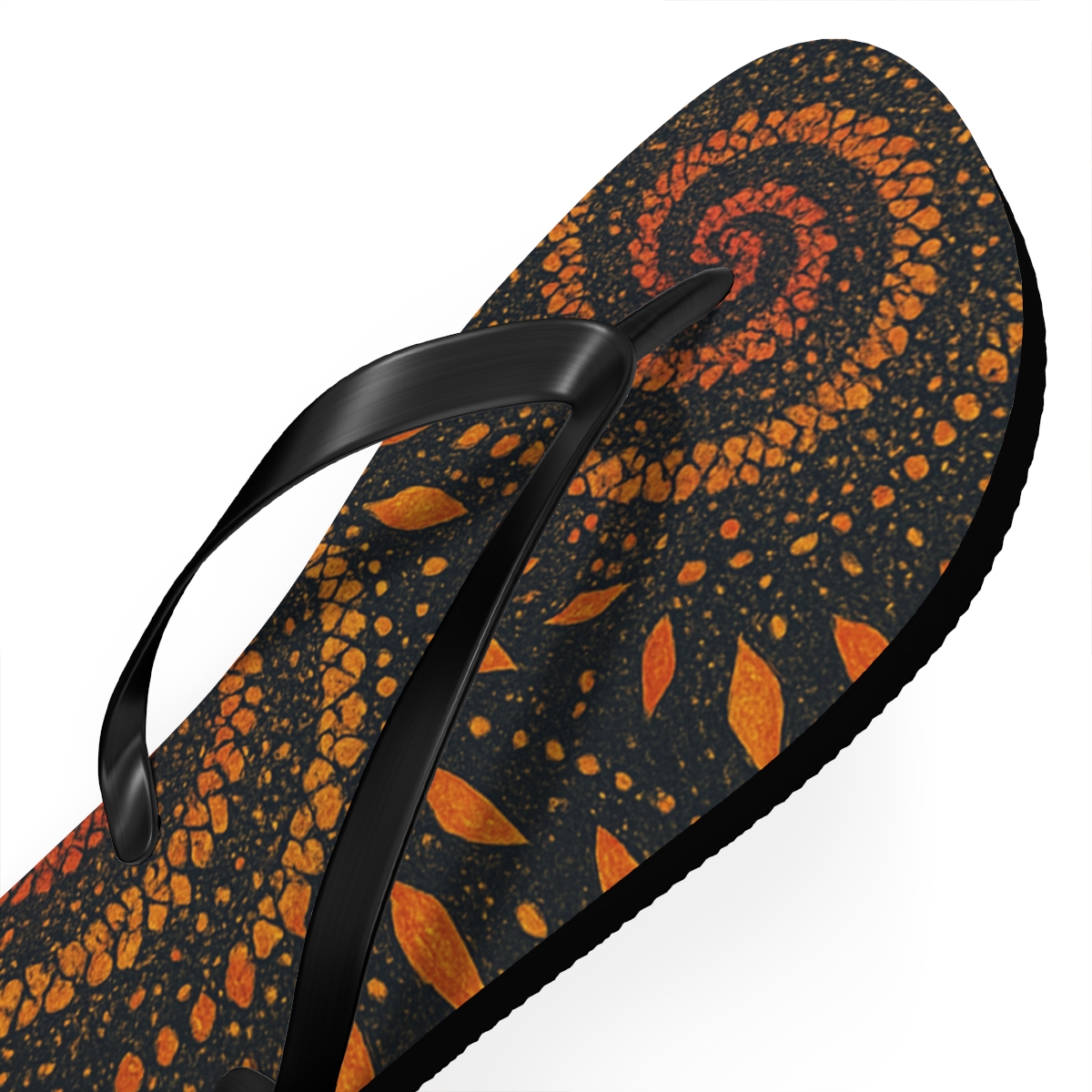 Marigold Spiral Constellation stylish summer flip flops
