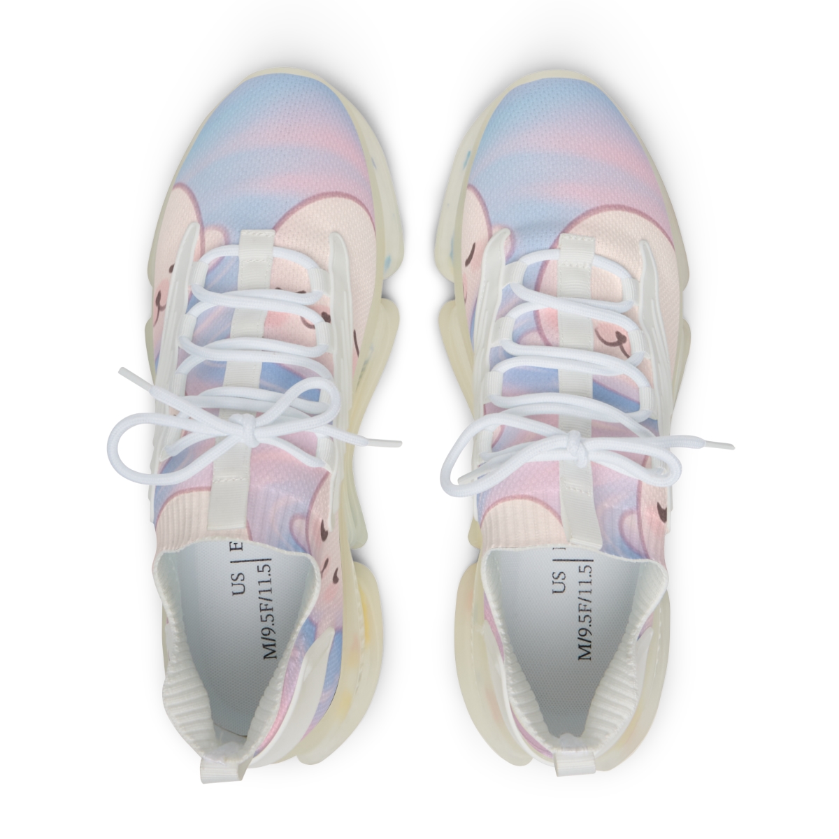 Cotton Candy Seal Puddle comfortable running sneakers