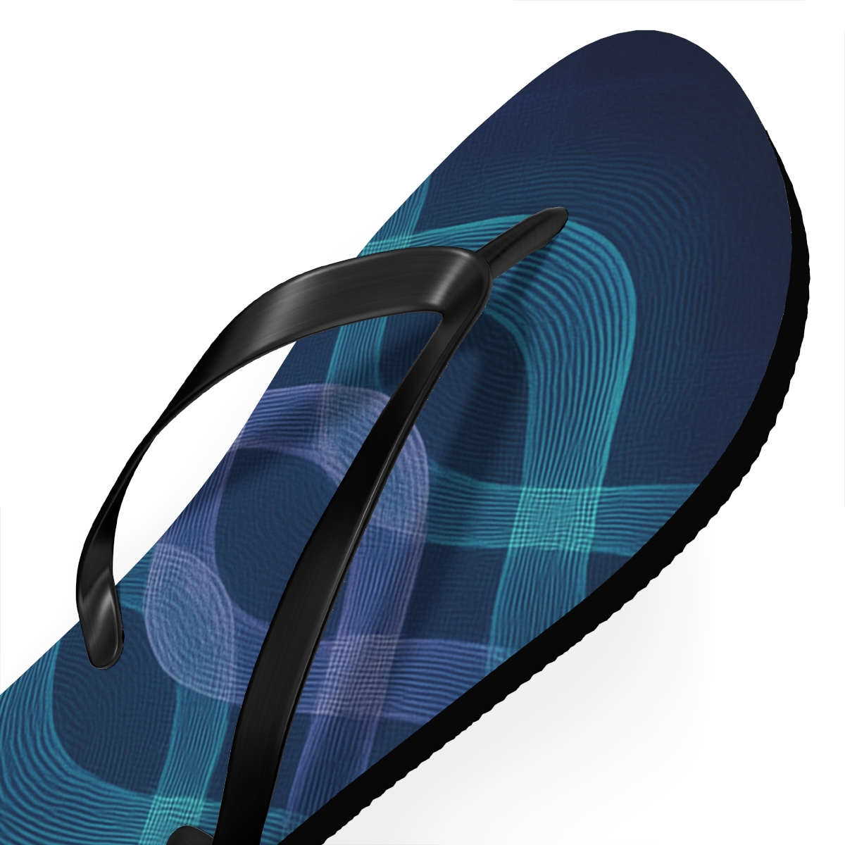 Moire Nebula Weave stylish summer flip flops