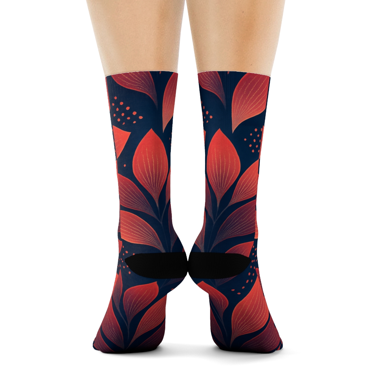 Orchid Pulse Tessellation unique printed socks