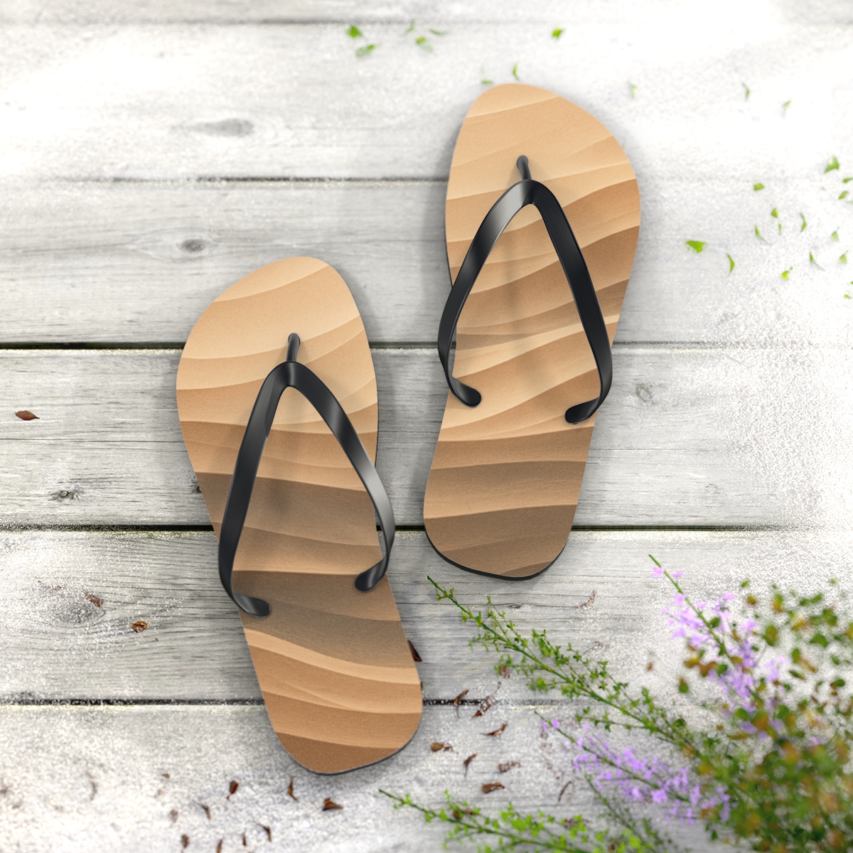Wind Sculpted Arc Ripple Field comfortable casual flip flops