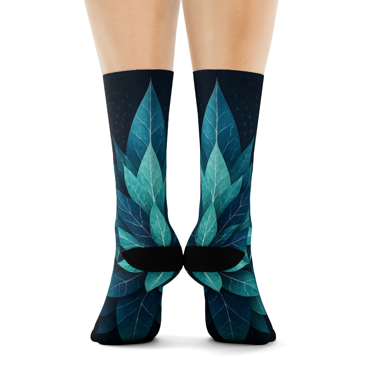 Lotus Prism Vein Array unique printed socks