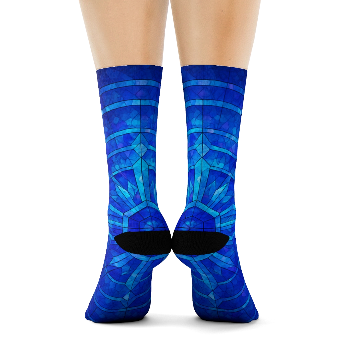 Prismatic Orbit Mosaic stylish patterned socks