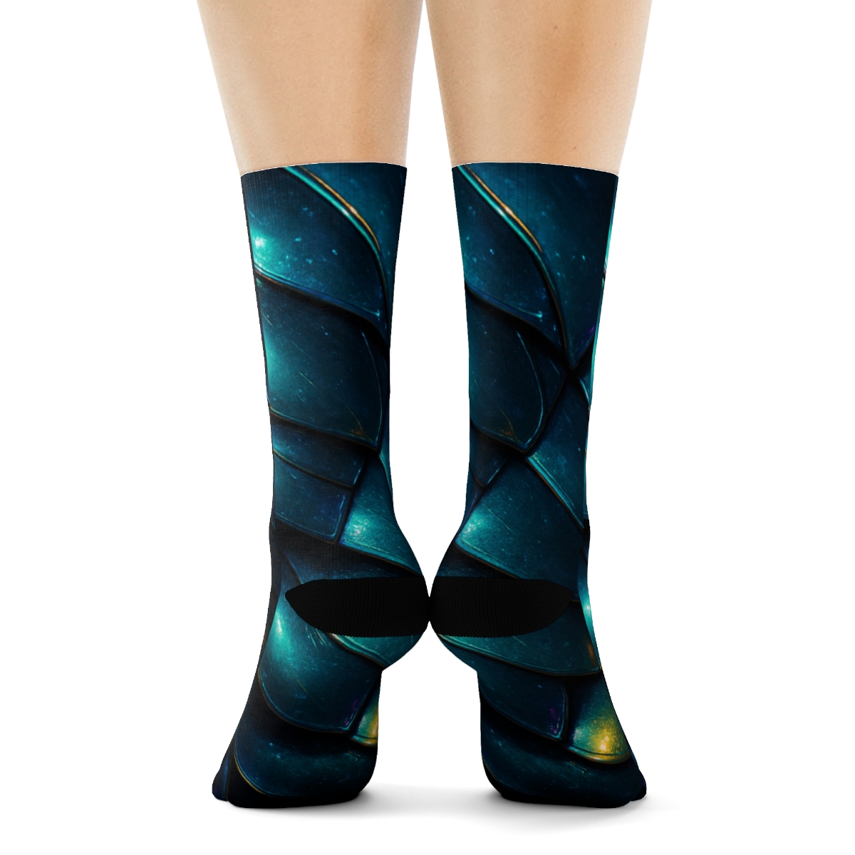 Iridescent Beetle Prism Armor comfortable cotton socks