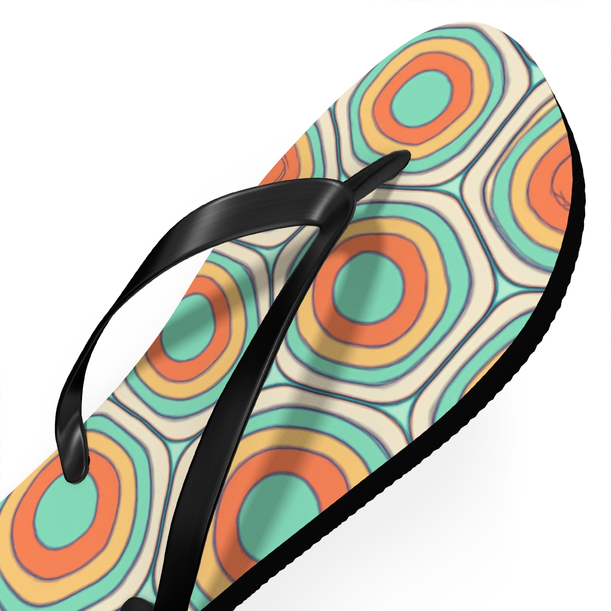 Prismatic Foam Cell Tessellation unique graphic flip flops
