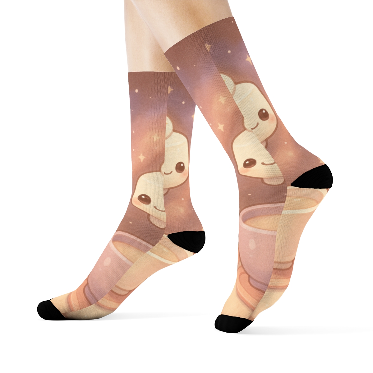 Comet Cocoa Marshmallow Buddies custom socks