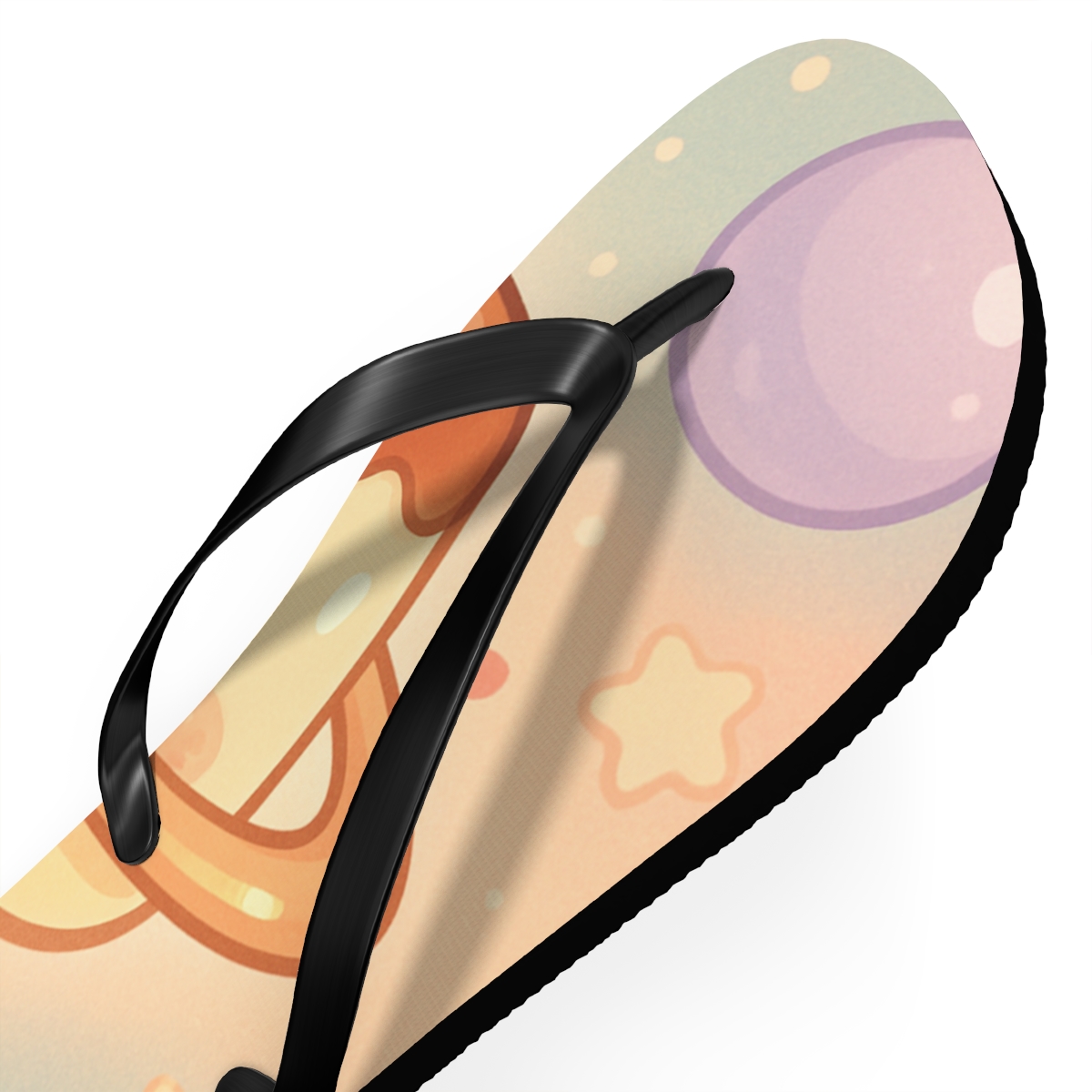Pastel Planet Pudding Pals comfortable casual flip flops