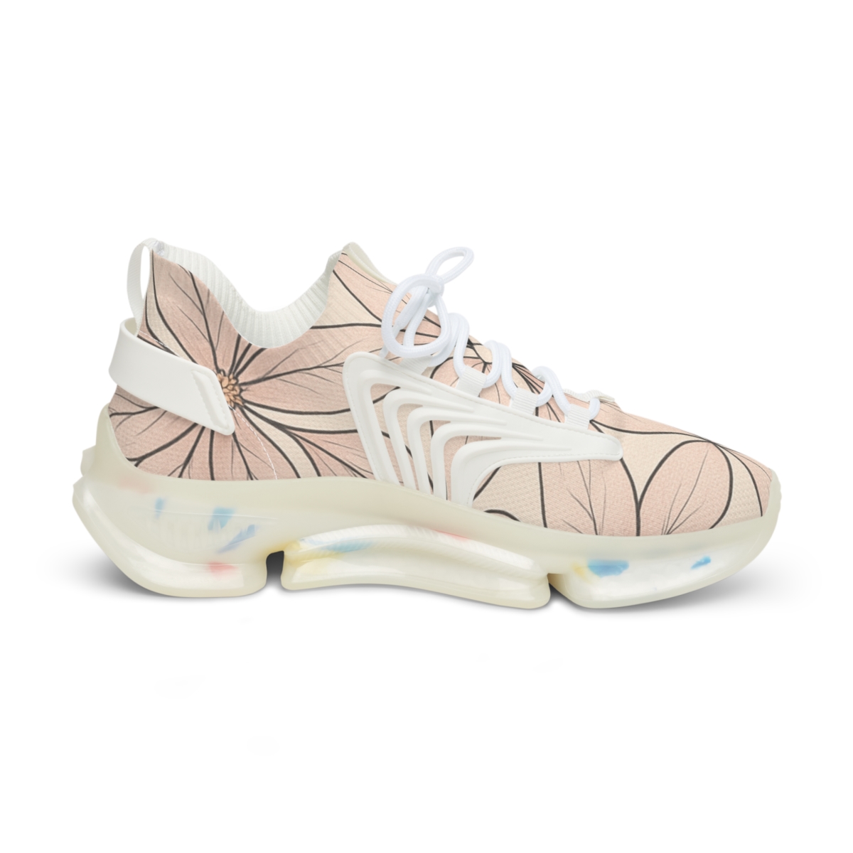 Camellia Lattice Drift custom sneakers